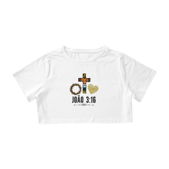 CAMISA CROPPED | JOÃO 3:16