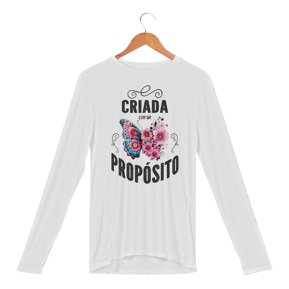 CAMISA MANGA LONGA SPORT DRY UV | CRIADA COM PROPÓSITO