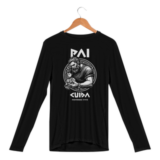 Nome do produtoCAMISA MANGA LONGA SPORT DRY UV | PAI CUIDA PROVÉRBIOS 3:11-12