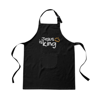 Nome do produtoAVENTAL BRIM | JESUS IS KING