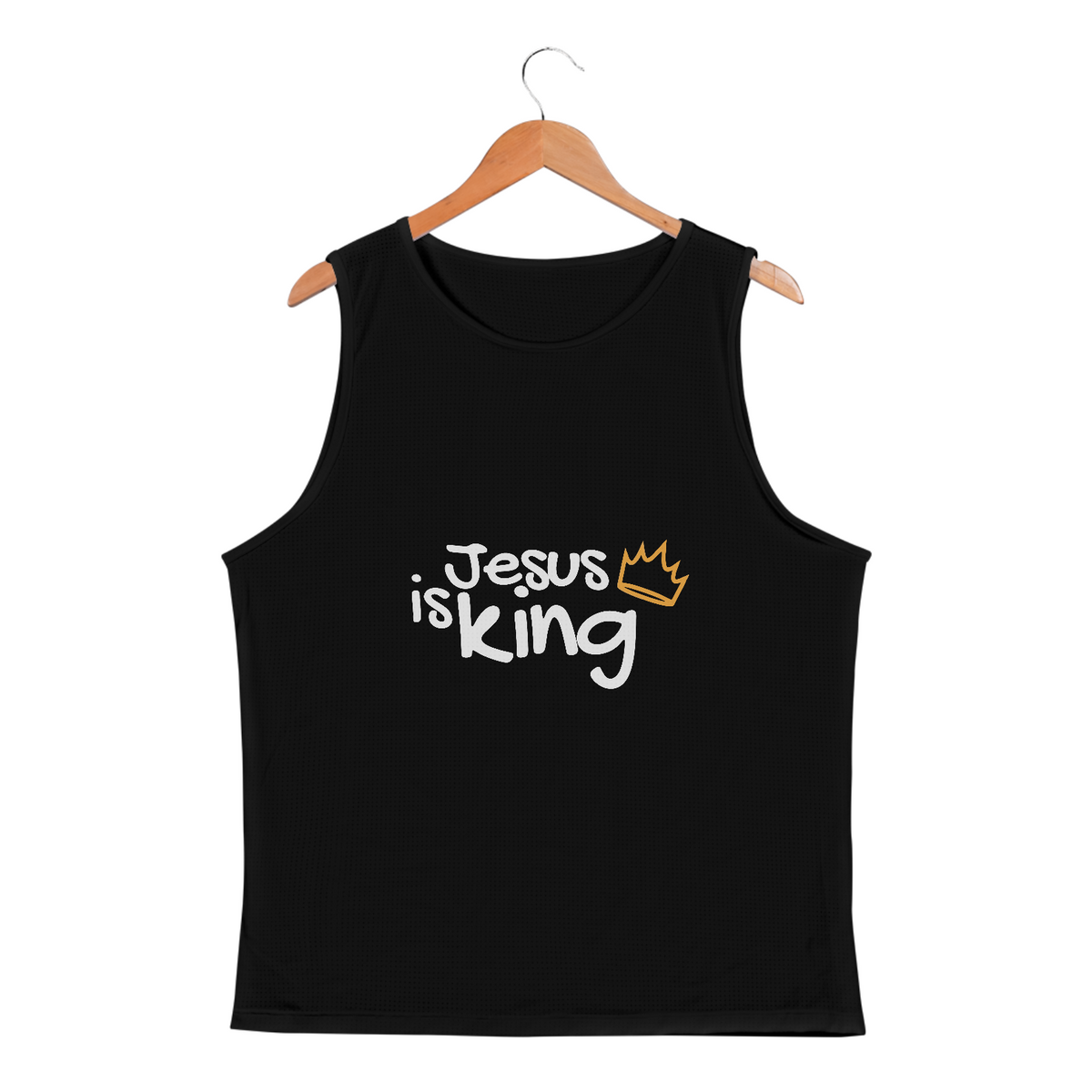 Nome do produto: REGATA MASCULINA SPORT DRY UV | JESUS IS KING