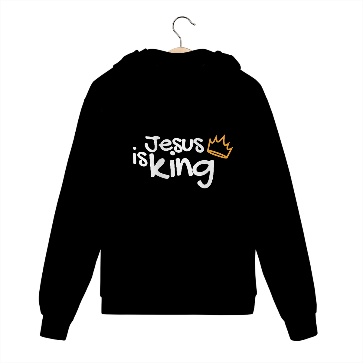 Nome do produto: MOLETOM COM ZÍPER CAMISA MANGA LONGA SPORT DRY UV | JESUS IS KING