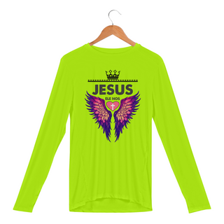 Nome do produtoCAMISA MANGA LONGA SPORT DRY UV | JESUS - ELE NOS AMOU