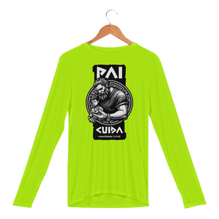 Nome do produtoCAMISA MANGA LONGA SPORT DRY UV | PAI CUIDA PROVÉRBIOS 3:11-12