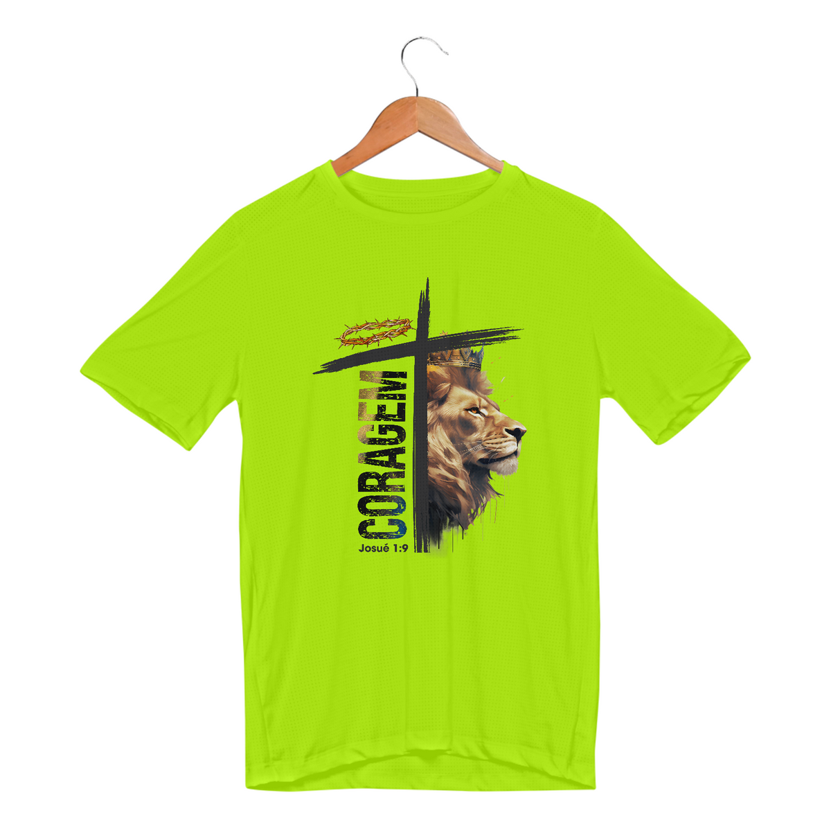 Nome do produto: CAMISETA SPORT DRY UV | CORAGEM - JOSUÉ 1:9