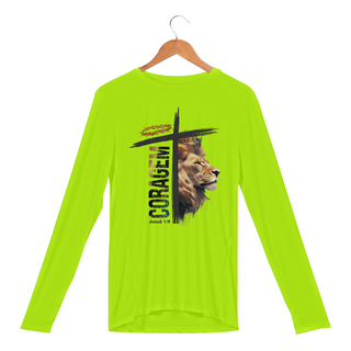 Nome do produtoCAMISA MANGA LONGA SPORT DRY UV | CORAGEM - JOSUÉ 1:9