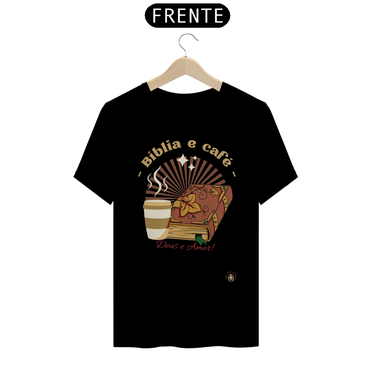 Nome do produto: Camiseta Bíblia e Café