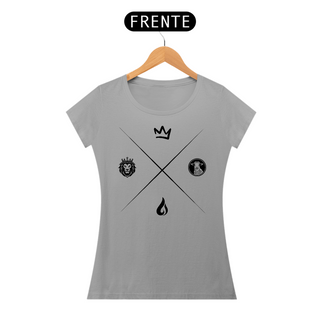 Nome do produtoT-Shirt X Cordeiro e Leão (Estampa Preta)