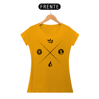 Nome do produtoT-Shirt X Cordeiro e Leão (Estampa Preta)