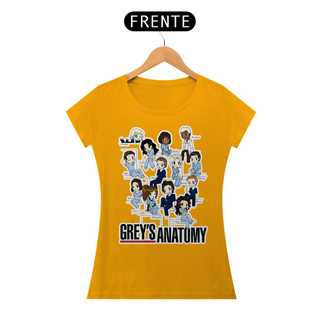 Nome do produtoT-Shirt Feminina Personagens Greys Anatomy