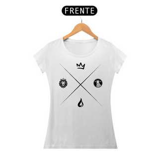 Nome do produtoT-Shirt X Cordeiro e Leão (Estampa Preta)