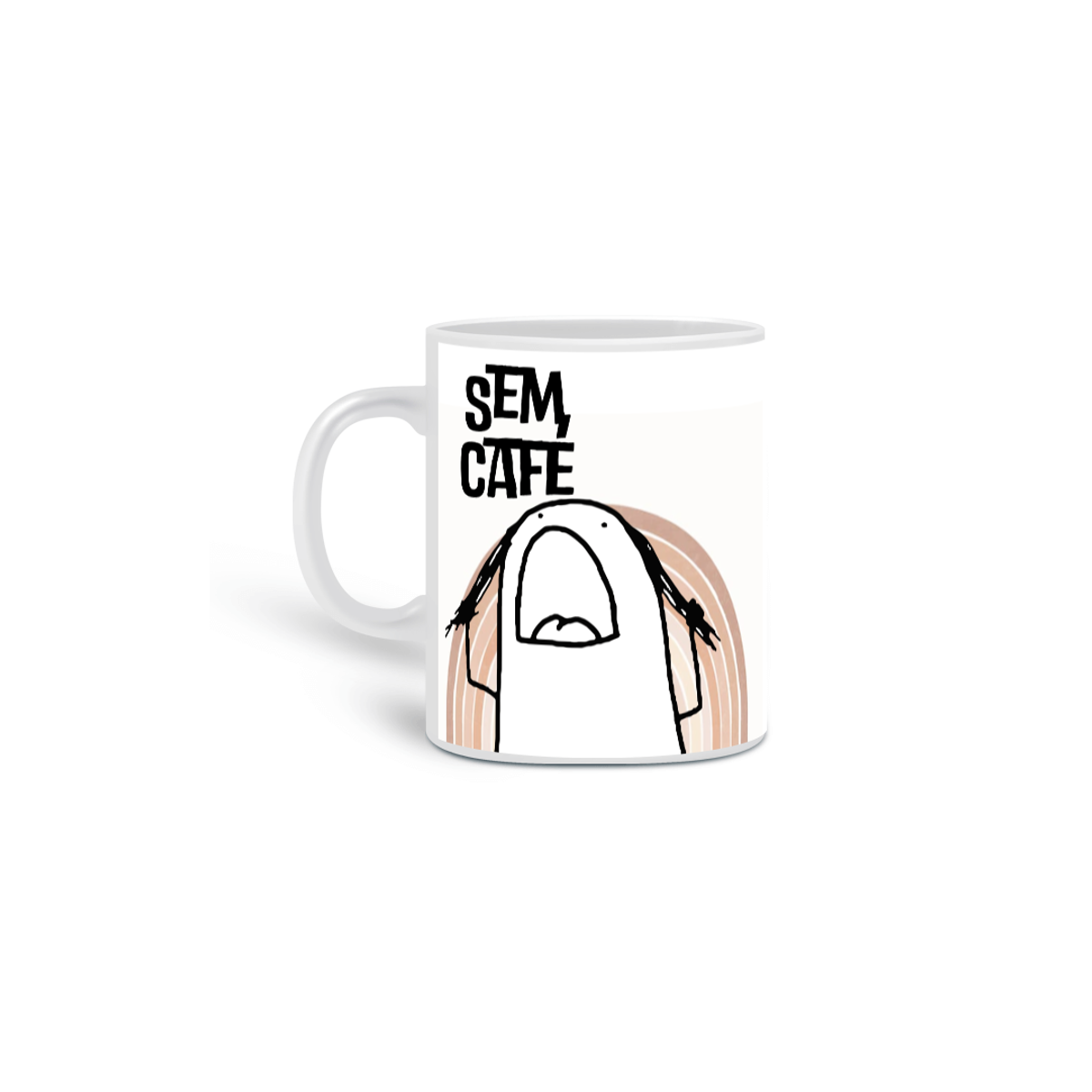 Nome do produto: Caneca Flork Sem café, Com café