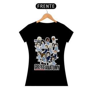 Nome do produtoT-Shirt Feminina Personagens Greys Anatomy