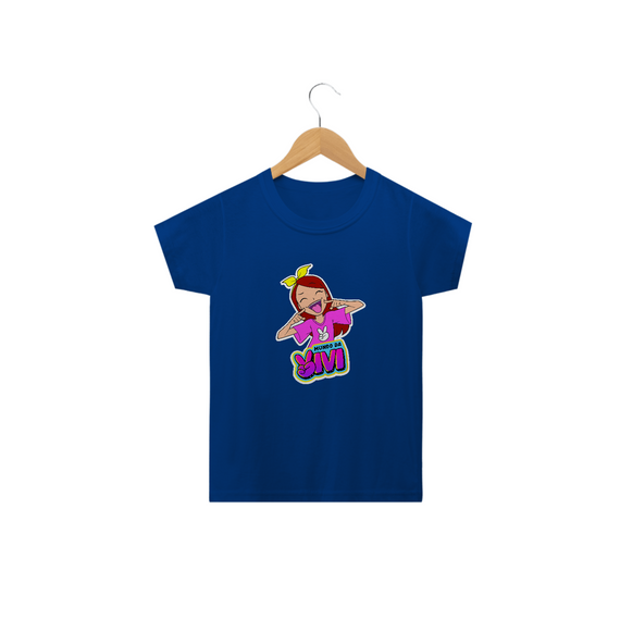 CAMISETA MUNDO DA VIVI INFANTIL- Azul Royal