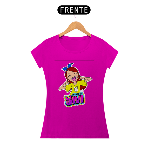 CAMISETA ADULTO FEMININA MUNDO DA VIVI