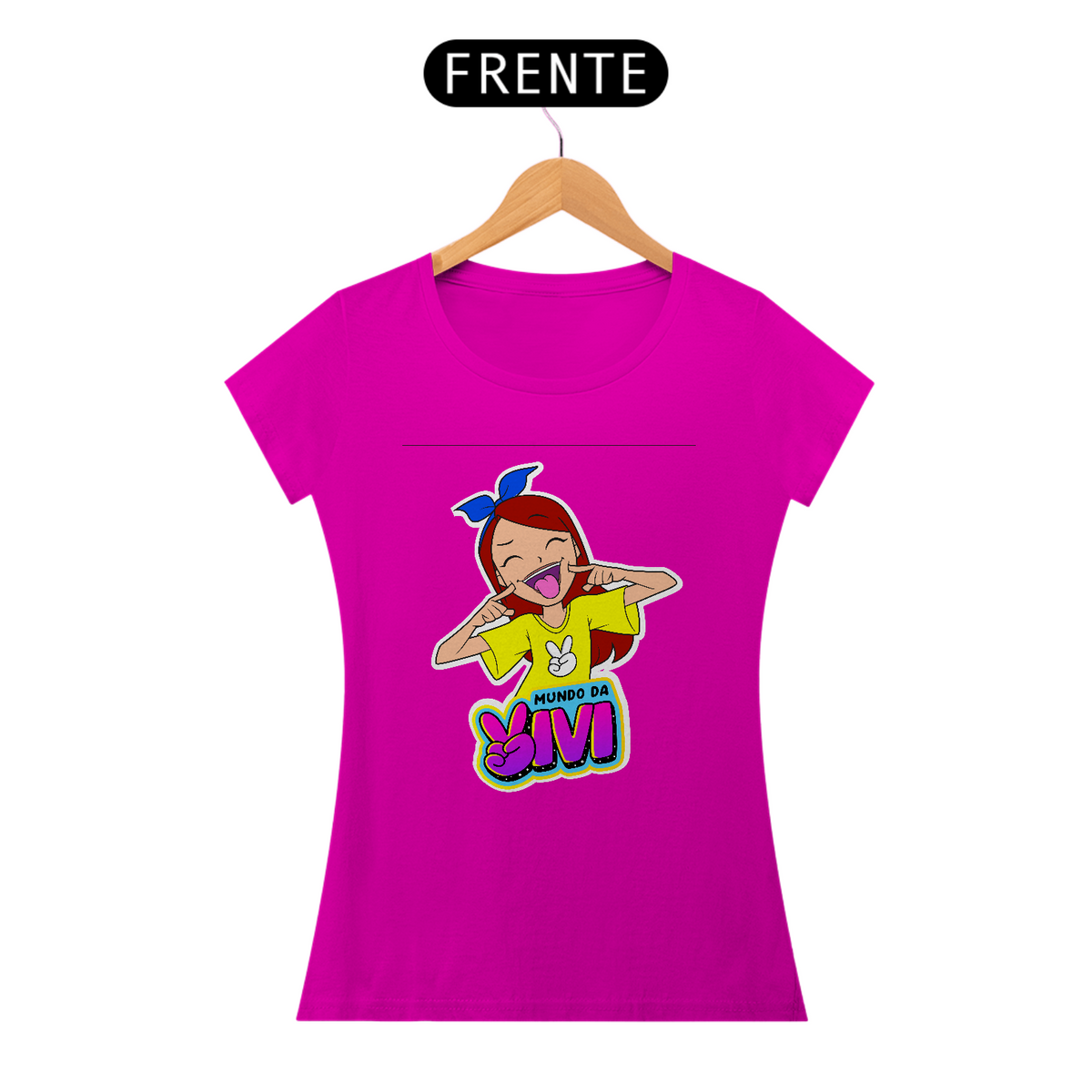 Nome do produto: CAMISETA ADULTO FEMININA MUNDO DA VIVI