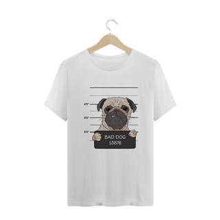 Nome do produtoCamiseta Plus Size Unissex - Pug Delinquente