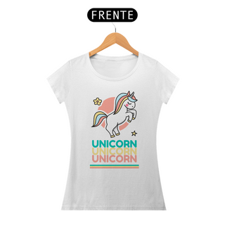 Nome do produtoCamiseta Feminina - Unicórnio Retrô