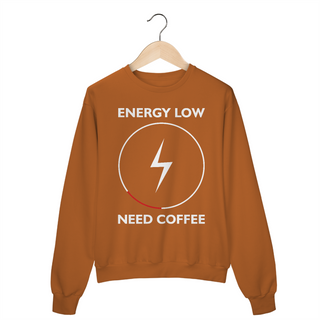 Nome do produtoMoletom Fechado - Energy Low, Need Coffee