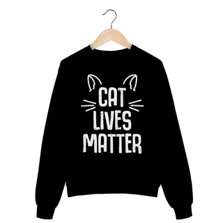 Nome do produtoMoletom Fechado - Cat Lives Matter