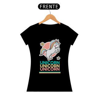 Nome do produtoCamiseta Feminina - Unicórnio Retrô