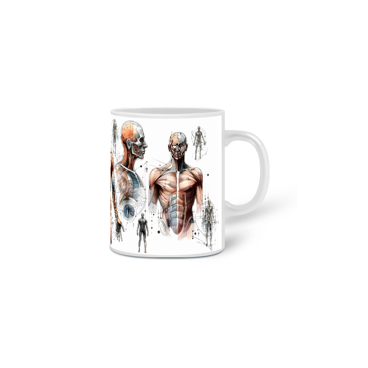 Nome do produto: CANECA - CORPO HUMANO EM TRAÇOS