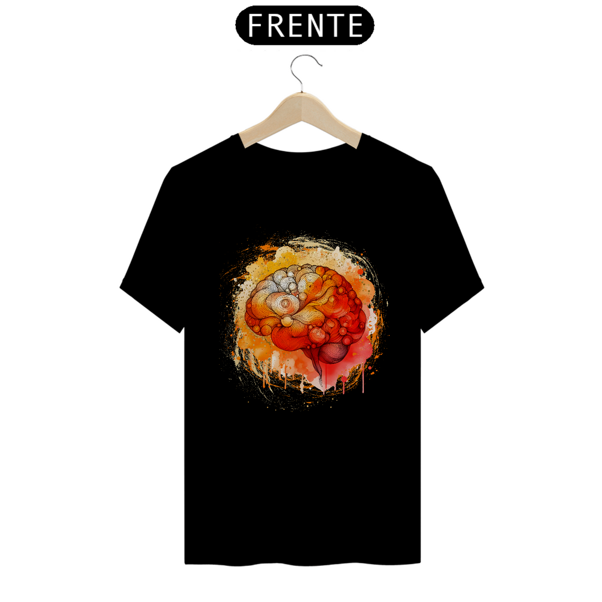 Nome do produto: CAMISETA - CÉREBRO ART