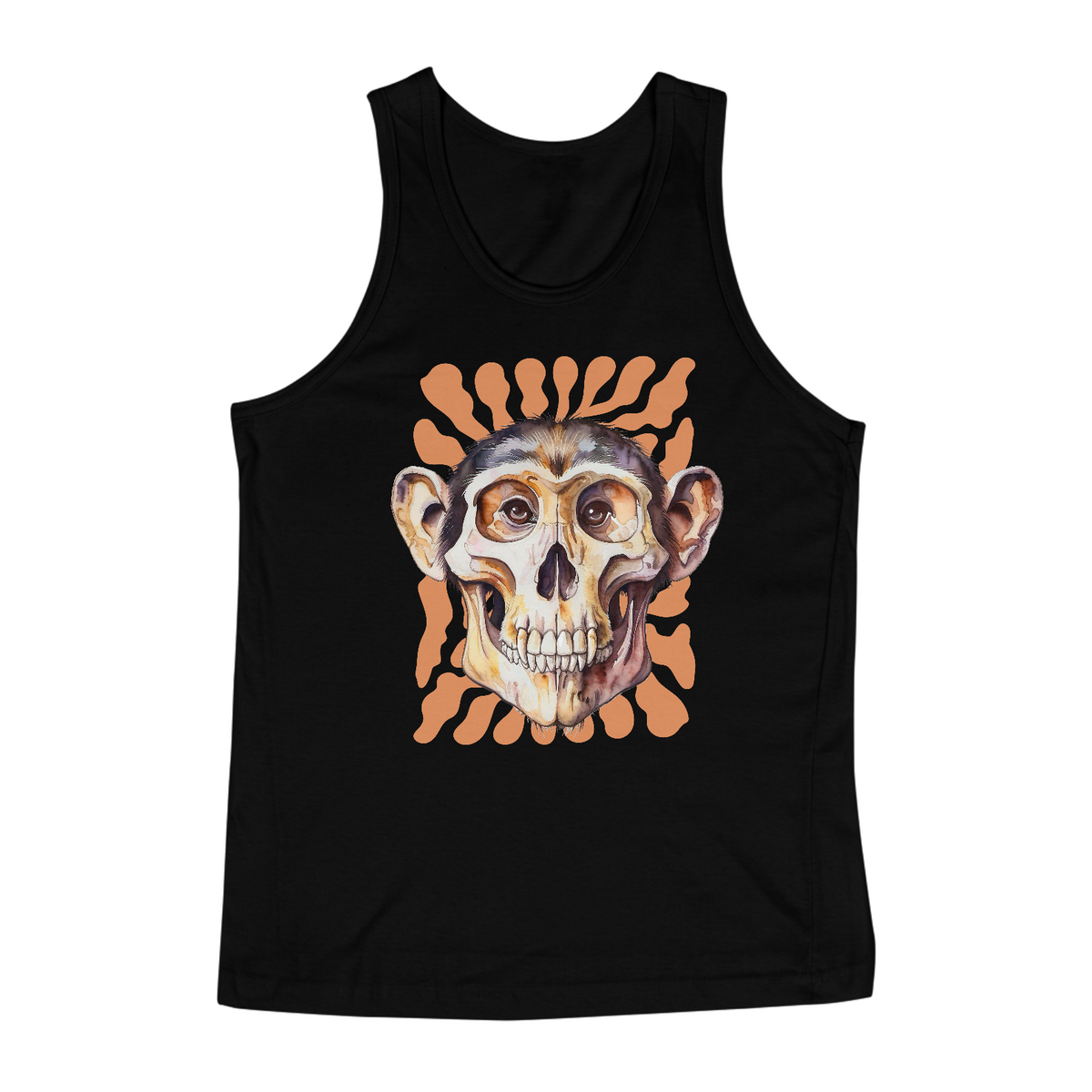 Nome do produto: CAMISETA REGATA - FACE CRÂNIO MACACO