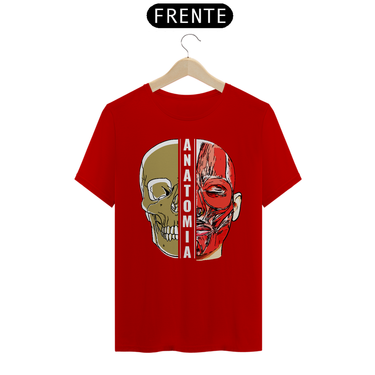 Nome do produto: CAMISETA - FACIAL FRONT ANATOMIA