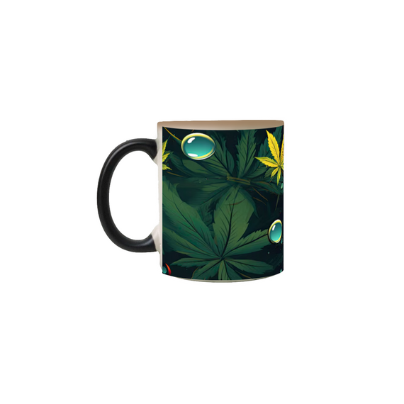 Caneca Mágica Weed Bolha