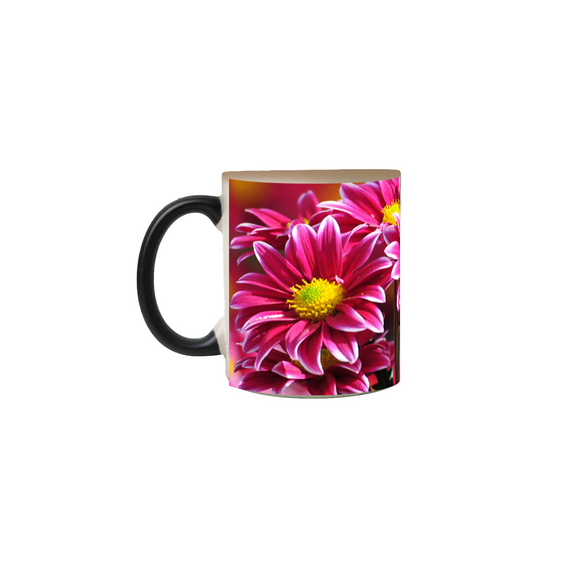 Caneca Magica Flor Rosa 