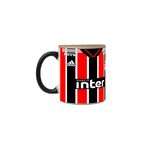 Caneca Magica Sao paulo camiseta 10 Vermelha e preto