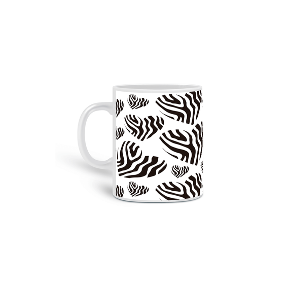 Caneca Zebra Coração 