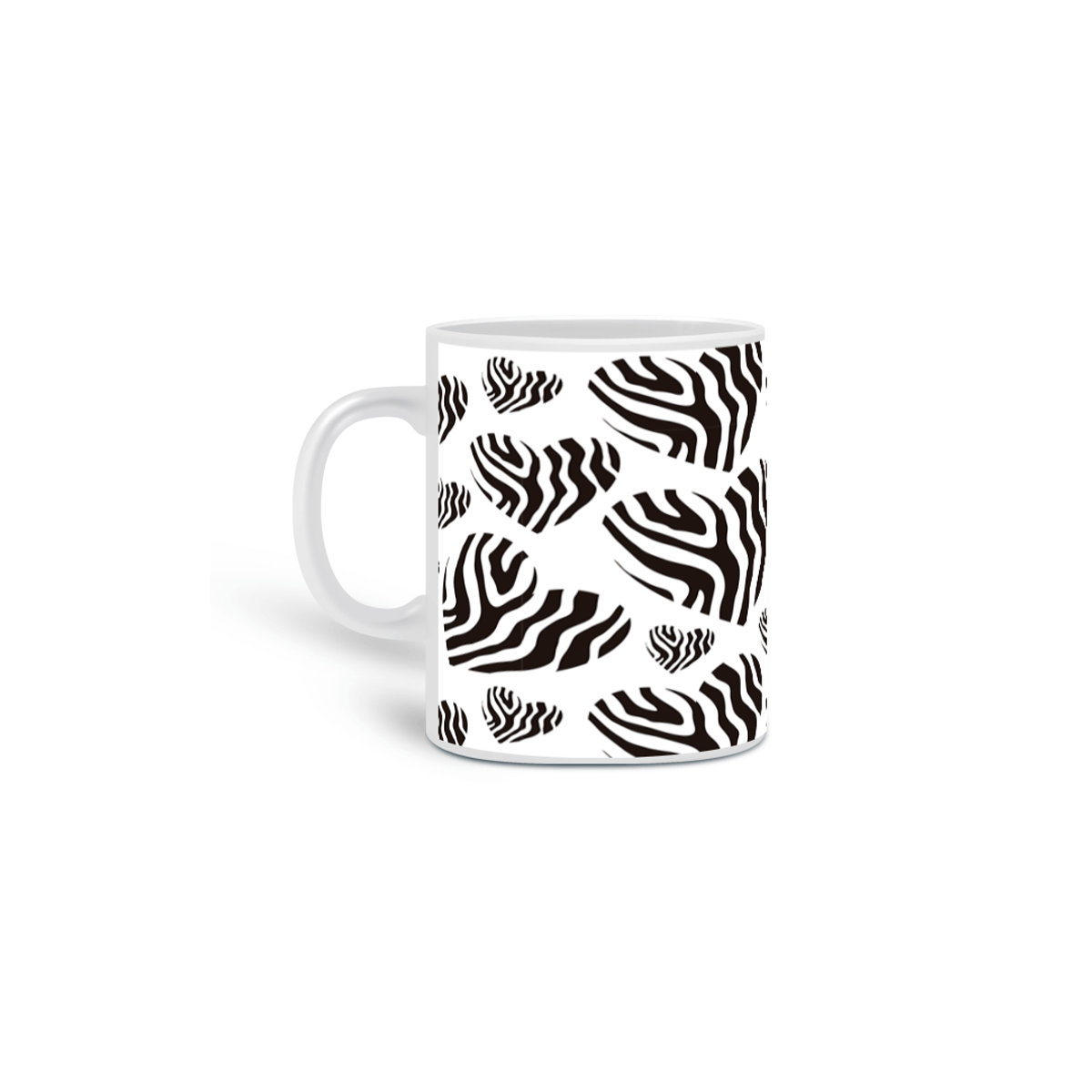 Nome do produto: Caneca Zebra Coração 