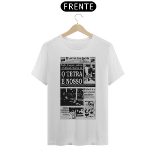 Nome do produtoT-SHIRT JORNAL DOS SPORTS CAPA BRASIL TETRACAMPEÃO