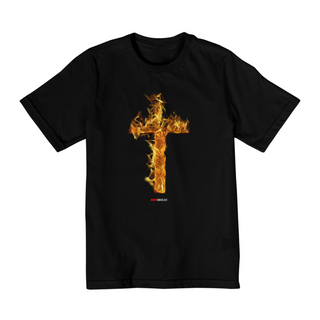 Nome do produtoCamiseta Cruz de Fogo - Infantil (10 a 14 anos)