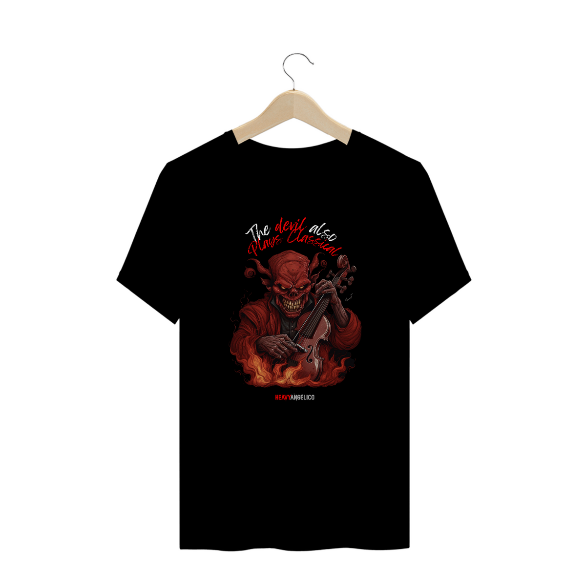 Nome do produto: Camiseta The Devil Also Plays Classical (Plus Size)