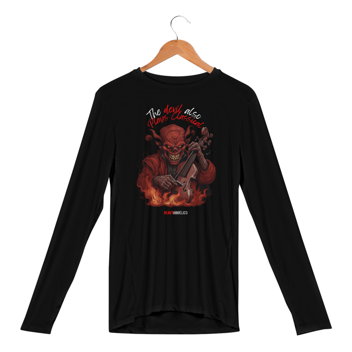 Nome do produto: Camisa Manga Longa The Devil Also Plays Classical (Sport Dry UV Unissex)