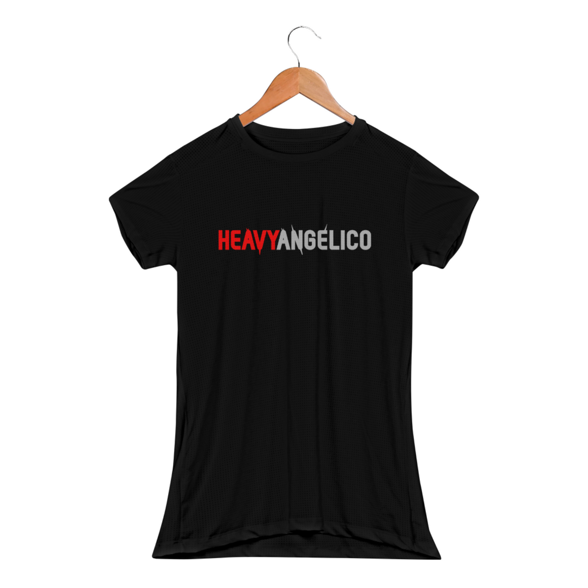 Nome do produto: Camiseta HeavyAngélico - Feminina (Sport Dry UV Feminina)