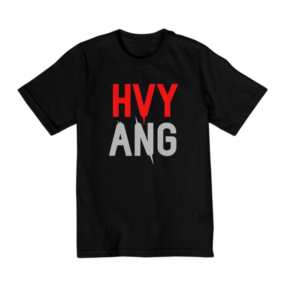 Camiseta HvyAng no Peito - Infantil (2 a 8 anos)