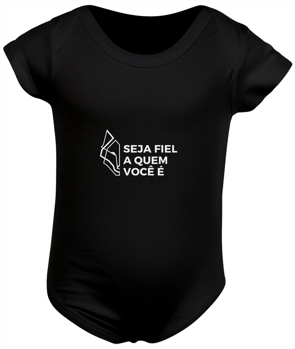 Nome do produto: Body infantil - seja fiel a quem você é