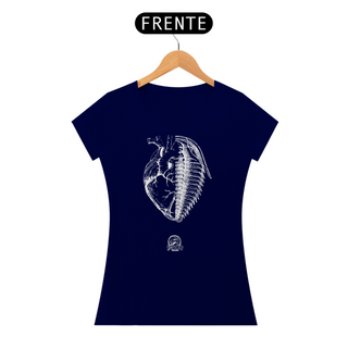 Nome do produtoCamiseta Feminina - Coração + Trilobita