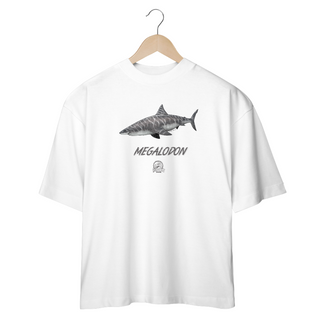 Nome do produtoCamiseta Oversized Megalodon em Cor | Ilustração por Leandro Sanches