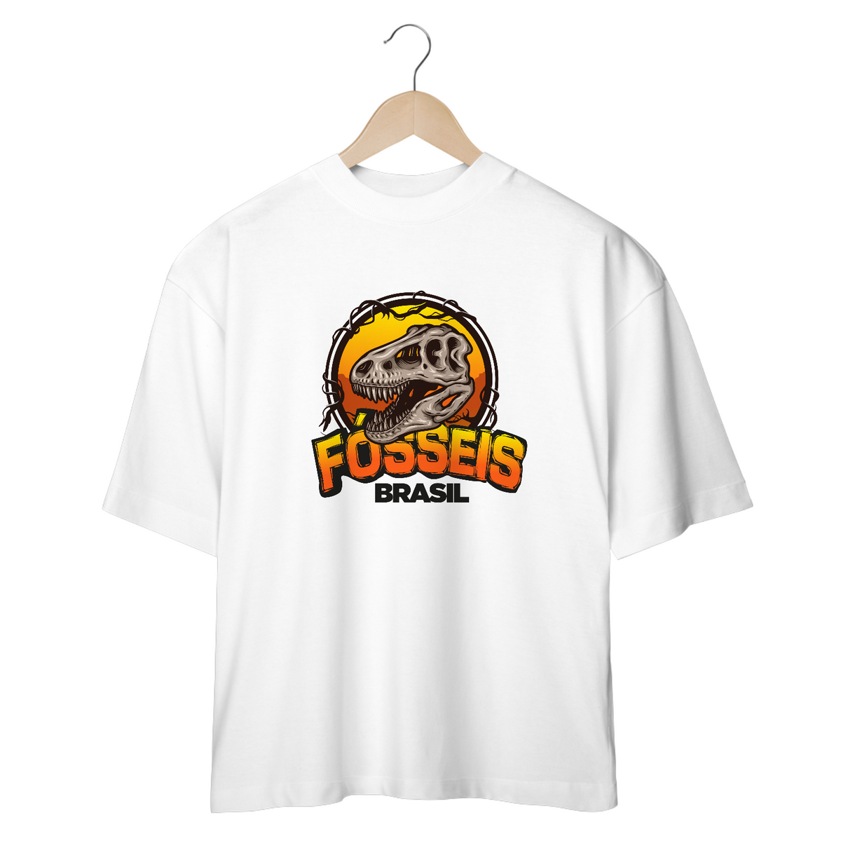 Nome do produto: Camiseta Oversized Fósseis Brasil