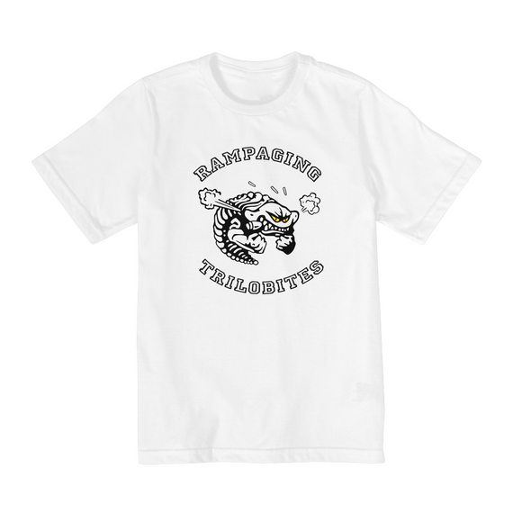 Camiseta Infantil (2 a 8 anos) Rampaging Trilobites - Família Dinossauros