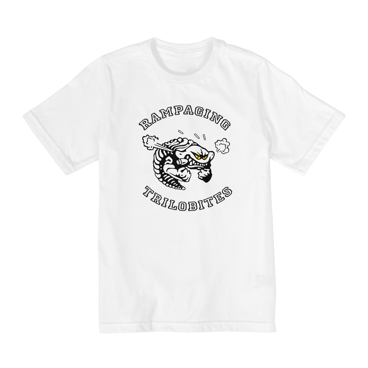 Nome do produto: Camiseta Infantil (2 a 8 anos) Rampaging Trilobites - Família Dinossauros