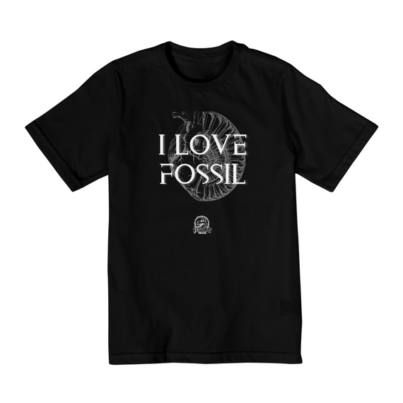 Camiseta Infantil (2 a 8 anos) - I LOVE FOSSIL