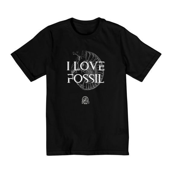 Camiseta Infantil (10 a 14 anos) - I LOVE FOSSIL