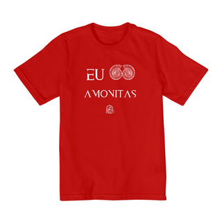 Nome do produtoCamiseta Infantil (10 a 14 anos) - EU AMO AMONITAS