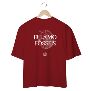 Nome do produtoCamiseta Oversized - EU AMO FÓSSEIS